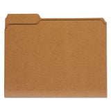 Reinforced Kraft Top Tab File Folders, Straight Tab, Letter Size, Kraft, 100-box