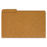 Reinforced Kraft Top Tab File Folders, 1-3-cut Tabs, Legal Size, Kraft, 100-box