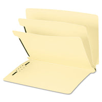 Six-section Manila End Tab Classification Folders, 2 Dividers, Letter Size, Manila, 10-box