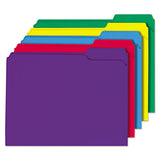 Reinforced Top-tab File Folders, 1-3-cut Tabs, Letter Size, Assorted, 100-box