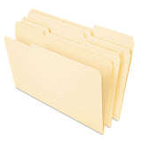 Deluxe Heavyweight File Folders, 1-3-cut Tabs, Letter Size, Assorted, 50-box