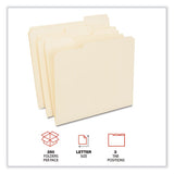 Top Tab File Folders, 1-3-cut Tabs: Assorted, Letter Size, 0.75" Expansion, Manila, 250-carton