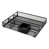 Metal Mesh Drawer Organizer, 15 X 11 7-8 X 2 1-2, Black