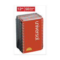 Wirebound Memo Book, Narrow Rule, 5 X 3, White, 50 Sheets, 12-pack