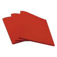Two-pocket Plastic Folders, 11 X 8 1-2, Red, 10-pack