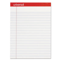 Perforated Writing Pads, Wide-legal Rule, 8.5 X 11.75, White, 50 Sheets, Dozen