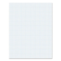 Quadrille-rule Glue Top Pads, 4 Sq-in Quadrille Rule, 8.5 X 11, White, 50 Sheets, Dozen
