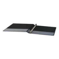 Deluxe Round Ring View Binder, 3 Rings, 0.5" Capacity, 11 X 8.5, Black
