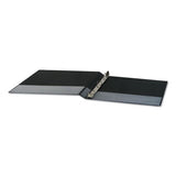 Deluxe Round Ring View Binder, 3 Rings, 0.5" Capacity, 11 X 8.5, Black