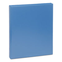 Deluxe Round Ring View Binder, 3 Rings, 0.5" Capacity, 11 X 8.5, Light Blue