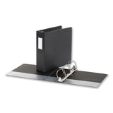 Deluxe Non-view D-ring Binder With Label Holder, 3 Rings, 5" Capacity, 11 X 8.5, Black