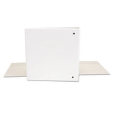 Deluxe Round Ring View Binder, 3 Rings, 2" Capacity, 11 X 8.5, White