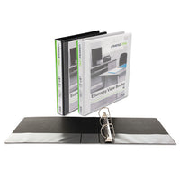 Slant-ring View Binder, 3 Rings, 1" Capacity, 11 X 8.5, Black