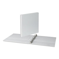 Slant-ring View Binder, 3 Rings, 1" Capacity, 11 X 8.5, White, 4-pack