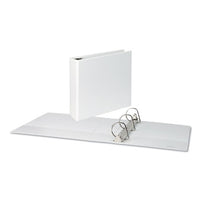 Slant-ring View Binder, 3 Rings, 3" Capacity, 11 X 8.5, White
