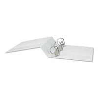 Slant-ring View Binder, 3 Rings, 3" Capacity, 11 X 8.5, White