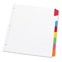 Deluxe Write-on-erasable Tab Index, 8-tab, 11 X 8.5, White, 1 Set