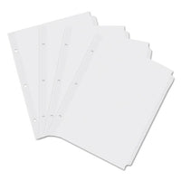 Self-tab Index Dividers, 5-tab, 11 X 8.5, White, 36 Sets