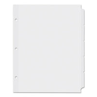 Self-tab Index Dividers, 5-tab, 11 X 8.5, Buff, 36 Sets