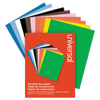 Construction Paper, 76lb, 9 X 12, Assorted, 200-pack