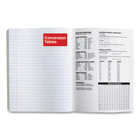 Composition Book, Wide-legal Rule, Black Marble Cover, 9.75 X 7.5, 100 Sheets