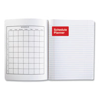 Composition Book, Wide-legal Rule, Black Marble Cover, 9.75 X 7.5, 100 Sheets, 6-pack