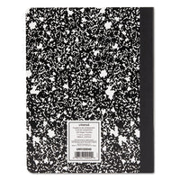 Composition Book, Medium-college Rule, Black Marble Cover, 9.75 X 7.5, 100 Sheets