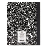 Composition Book, Medium-college Rule, Black Marble Cover, 9.75 X 7.5, 100 Sheets