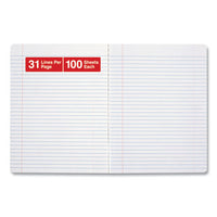 Composition Book, Medium-college Rule, Black Marble, 9.75 X 7.5, 100 Sheets, 6-pack