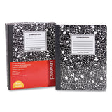 Composition Book, Medium-college Rule, Black Marble, 9.75 X 7.5, 100 Sheets, 6-pack