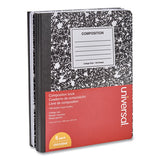 Composition Book, Medium-college Rule, Black Marble, 9.75 X 7.5, 100 Sheets, 6-pack