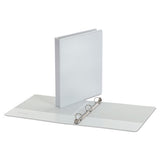 Economy Round Ring View Binder, 3 Rings, 1" Capacity, 11 X 8.5, White, 12-carton