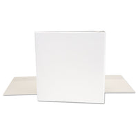 Economy Round Ring View Binder, 3 Rings, 1.5" Capacity, 11 X 8.5, White