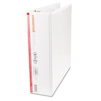 Economy Round Ring View Binder, 3 Rings, 3" Capacity, 11 X 8.5, White