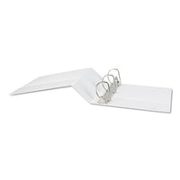 Slant-ring View Binder, 3 Rings, 4" Capacity, 11 X 8.5, White