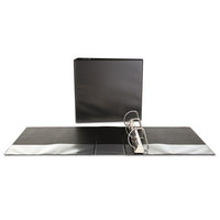 Slant-ring View Binder, 3 Rings, 4" Capacity, 11 X 8.5, Black