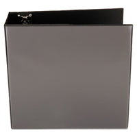 Slant-ring View Binder, 3 Rings, 4" Capacity, 11 X 8.5, Black