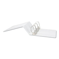 Slant-ring View Binder, 3 Rings, 5" Capacity, 11 X 8.5, White