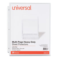 Top-load Poly Sheet Protectors, Heavy Gauge, Letter Size, Clear, 25-pack
