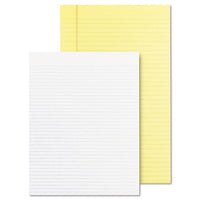 Glue Top Pads, Wide-legal Rule, 8.5 X 11, Canary, 50 Sheets, Dozen