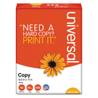 Copy Paper, 92 Bright, 20lb, 8.5 X 14, White, 500 Sheets-ream, 10 Reams-carton