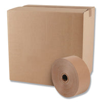 Gummed Kraft Sealing Tape, 3" Core, 3" X 600 Ft, Brown, 10-carton