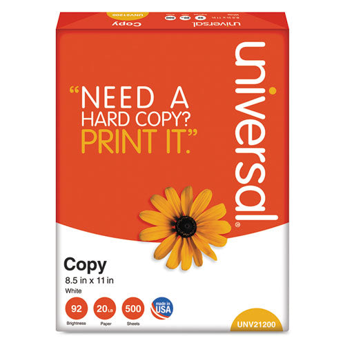 Copy Paper, 92 Bright, 20 Lb, 11 X 17, White, 500 Sheets-ream