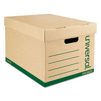 Recycled Medium-duty Record Storage Box, Letter-legal Files, Kraft-green, 12-carton