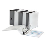Deluxe Easy-to-open D-ring View Binder, 3 Rings, 3" Capacity, 11 X 8.5, White