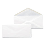 Business Envelope, #10, Monarch Flap, Gummed Closure, 4.13 X 9.5, White, 500-box