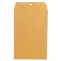 Kraft Clasp Envelope, #63, Square Flap, Clasp-gummed Closure, 6.5 X 9.5, Brown Kraft, 100-box