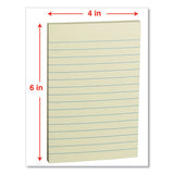 Self-stick Note Pads, 4 X 6, Lined, Assorted Pastel Colors, 100-sheet, 5-pk