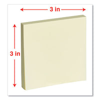 Fan-folded Self-stick Pop-up Notes, 3 X 3, 4 Assorted Pastel, 100-sheet, 12-pk