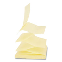 Fan-folded Self-stick Pop-up Note Pads, 3" X 3", Yellow, 90-sheet, 24-pack